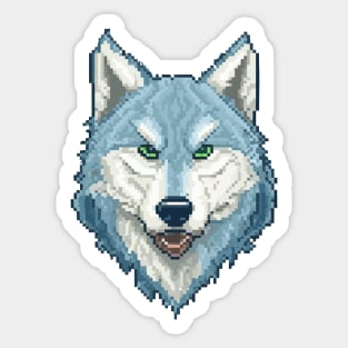 Head animal pixel art Sticker